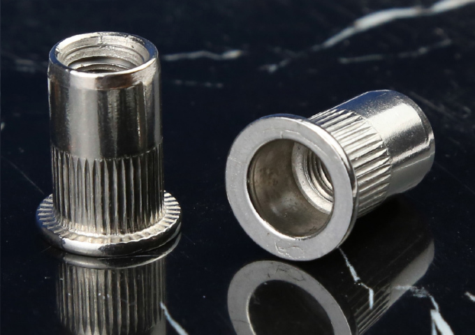 Stainless Steel Flat Head Knurled Body