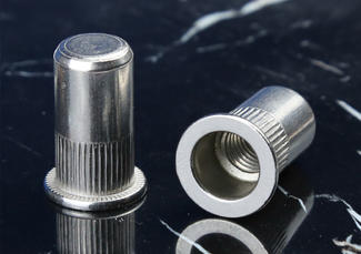 Stainless Steel Flat Head Knurled Body Closed End